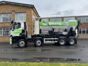 Side view of Wrays lorry